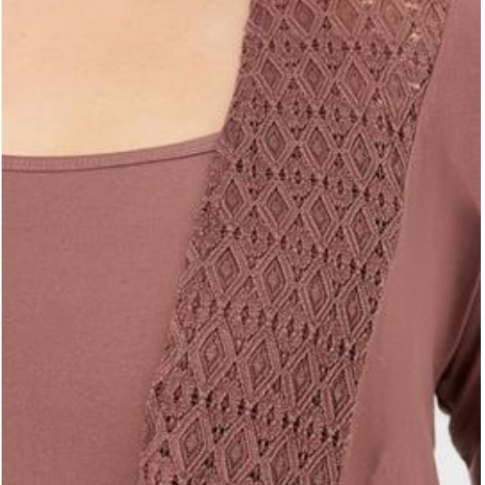NWT ❤️ Torrid Super Soft 3/4 Sleeve Drape Front Lightweight Cardigan Top Rose, L - Picture 4 of 9